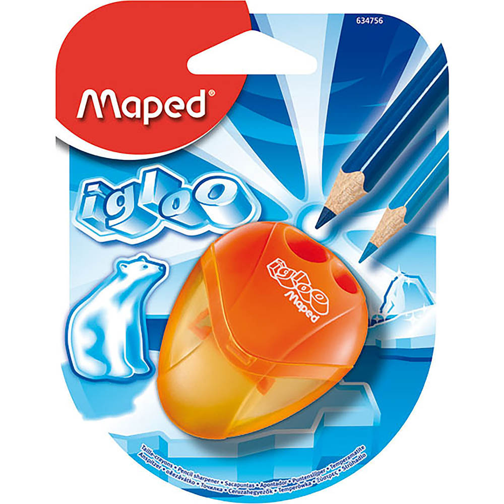 Image for MAPED IGLOO PENCIL SHARPENER 2-HOLE from Discount Office National
