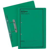 avery 86834 spring transfer file foolscap green
