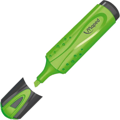 Image for MAPED FLUO PEPS HIGHLIGHTER CHISEL GREEN from Ezi Office Supplies Gold Coast Office National