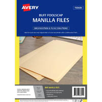 avery 88051 manilla folder foolscap buff pack 10