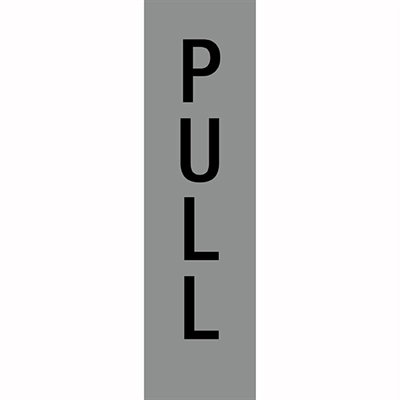 Image for APLI SELF ADHESIVE SIGN PULL 50 X 202MM GREY/BLACK from Copylink Office National