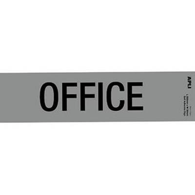 Image for APLI SELF ADHESIVE SIGN OFFICE 50 X 202MM GREY/BLACK from Aatec Office National