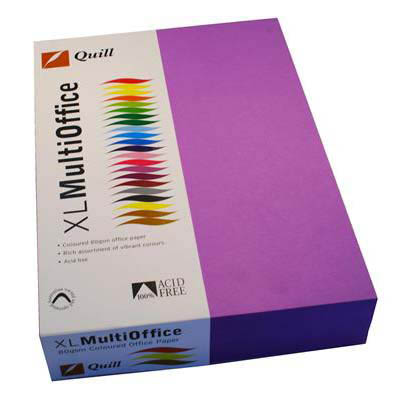 Image for QUILL COVER PAPER 80GSM A4 LILAC PACK 500 from Officebarn Office National