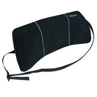 fellowes portable lumbar back support black