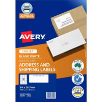 avery 936106 j8158 quick peel address and shipping label sure feed inkjet 30up white pack 50