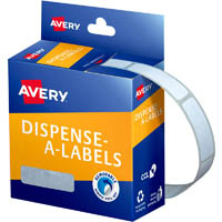 avery 937304 label dispenser rectangle 34 x 10mm white pack 750