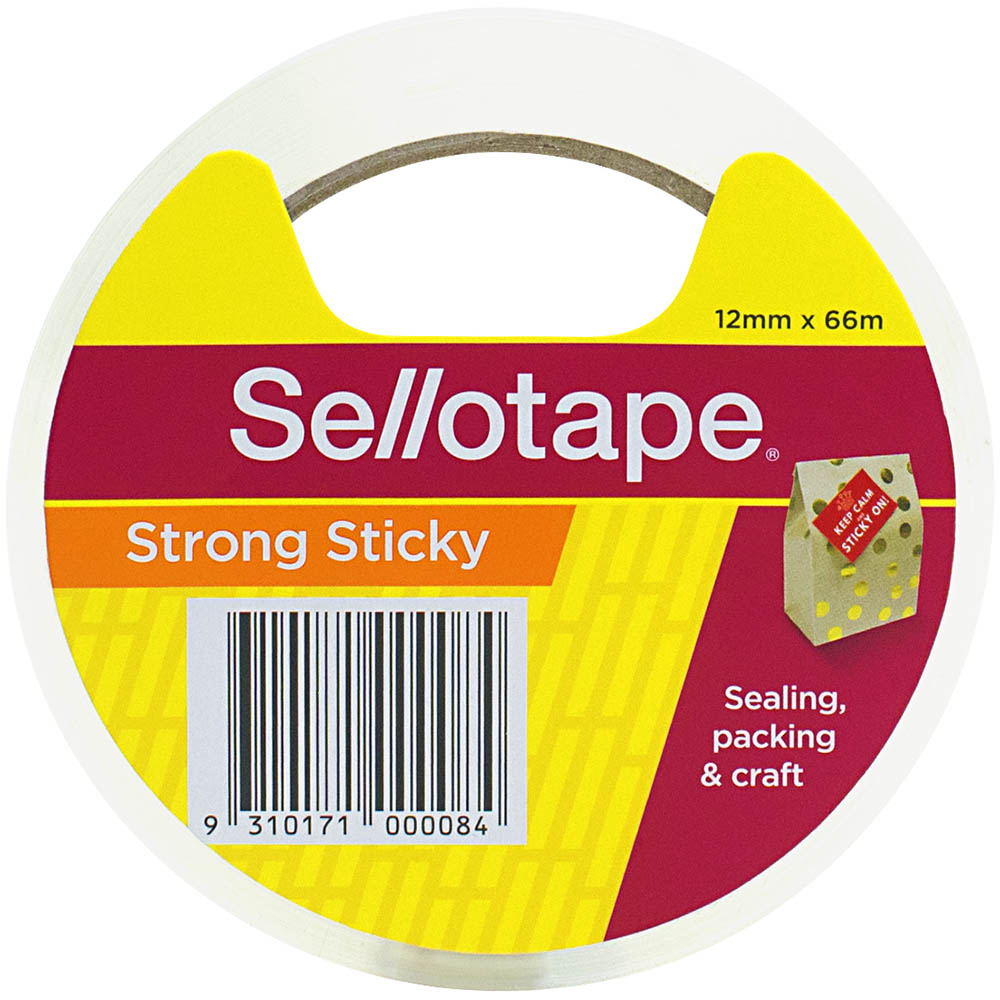 Image for SELLOTAPE STICKY TAPE 12MM X 66M CLEAR from Aztec Office National Melbourne