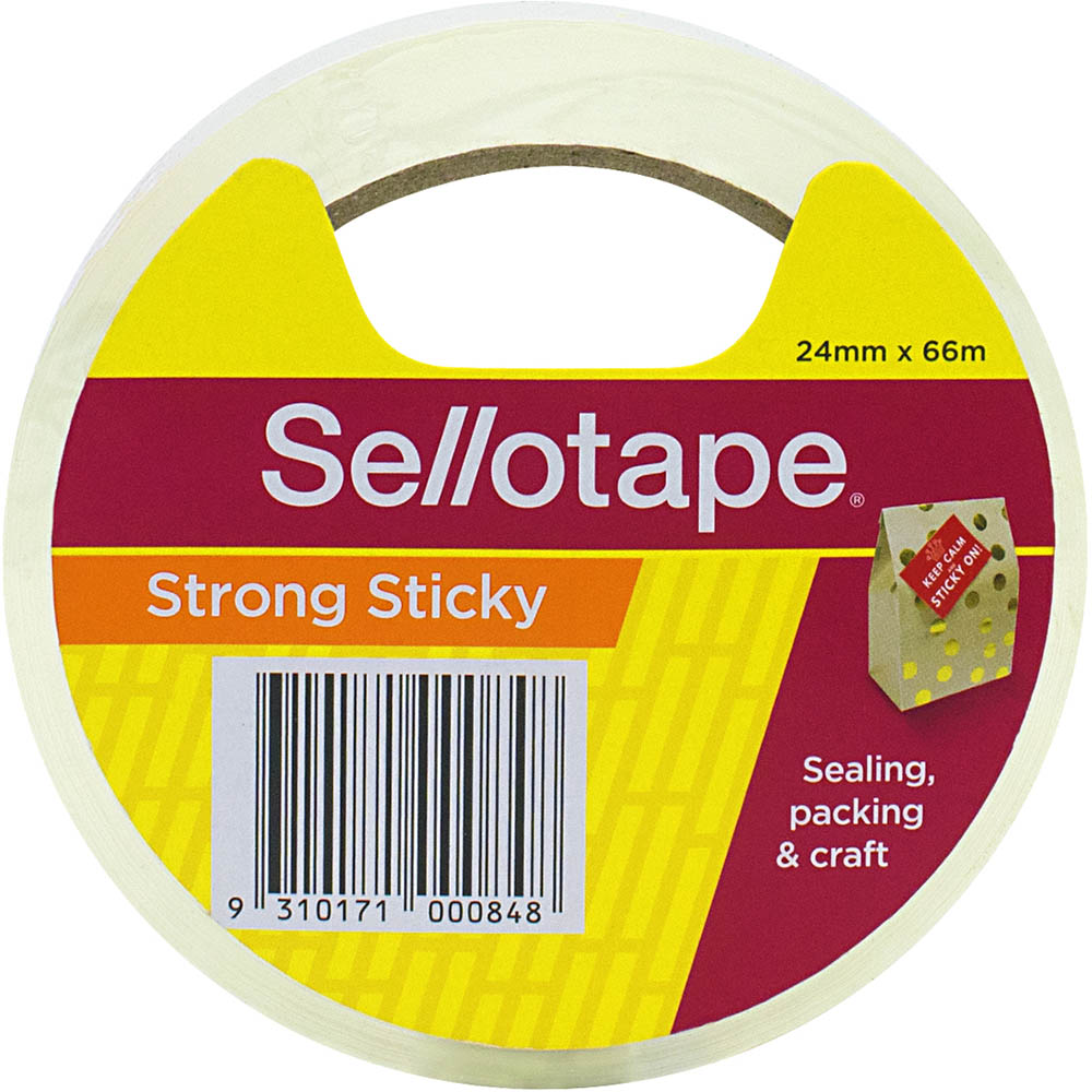 Image for SELLOTAPE STICKY TAPE 24MM X 66M CLEAR from Stationery Store Online - Office National