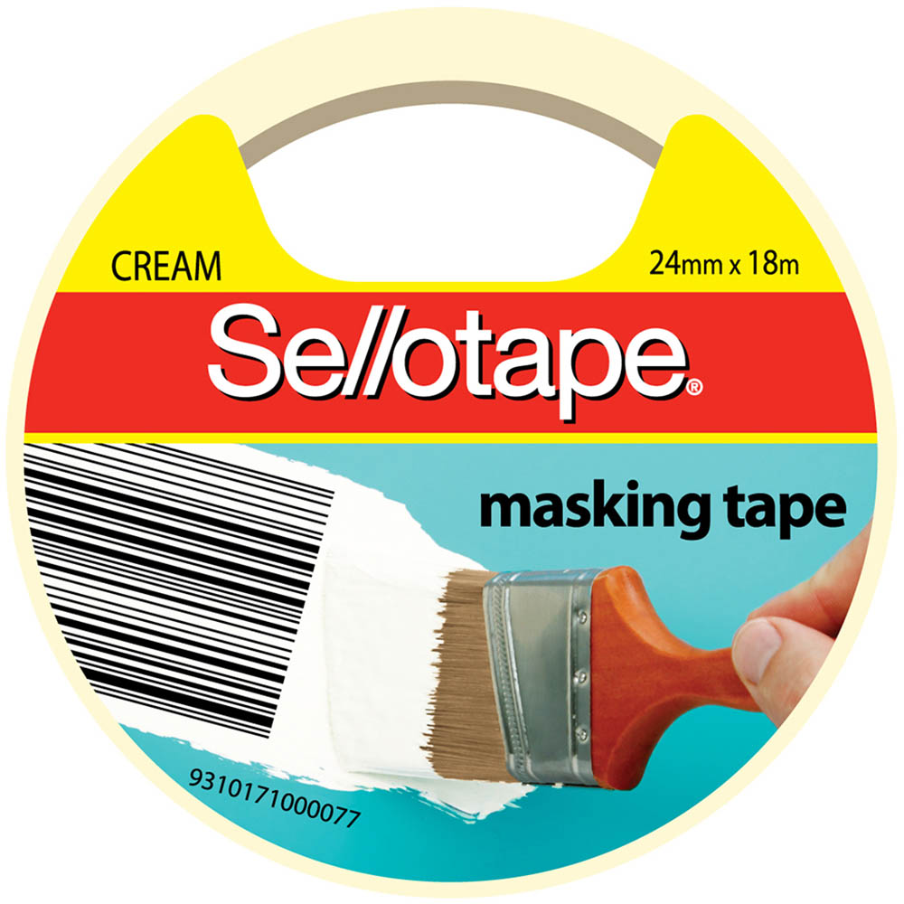 Image for SELLOTAPE 960500 MASKING TAPE 24MM X 18M CREAM from Express Office National