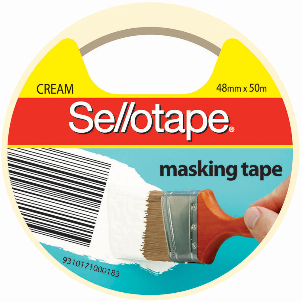 Image for SELLOTAPE 960508 MASKING TAPE 48MM X 50M CREAM from Darwin Business Machines Office National