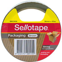 sellotape packaging tape polypropylene 36mm x 50m brown
