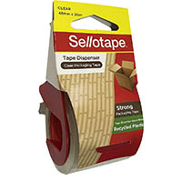 sellotape packaging tape polypropylene dispenser 48mm x 20m clear