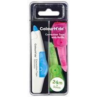 colourhide correction tape with refills 18m x 5mm
