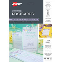avery 982502 c2319 postcards pack 40