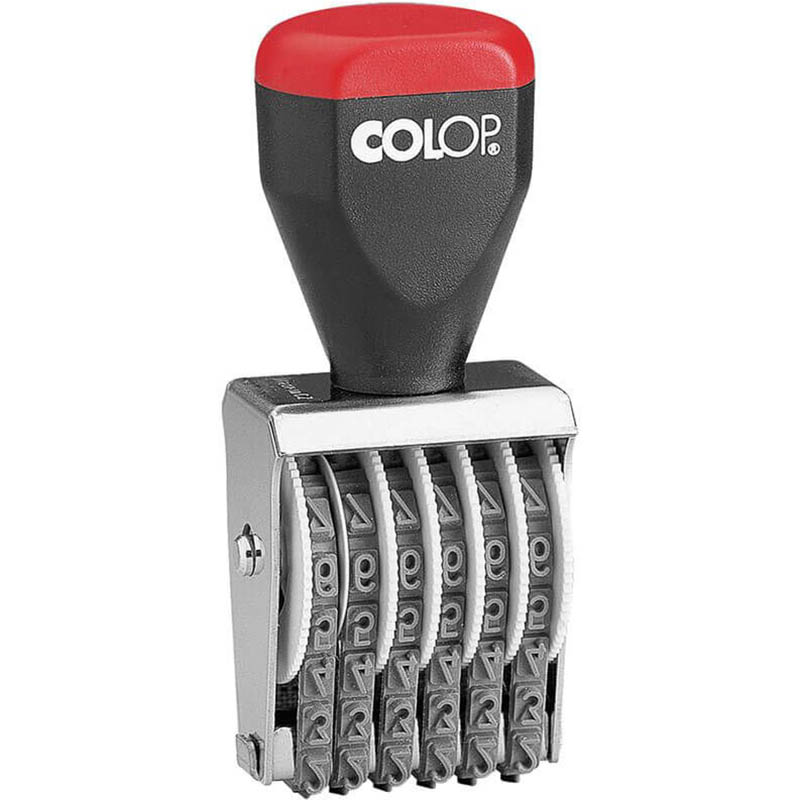Image for COLOP 04006 TRADITIONAL NUMBERER STAMP 6 BAND 4MM from Discount Office National