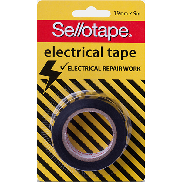 Image for SELLOTAPE ELECTRICAL TAPE 19MM X 9M BLACK from Discount Office National