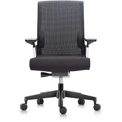 Image for MATCH ERGONOMIC CHAIR MEDIUM MESH BACK ARMS BLACK from PaperChase Office National