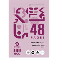 olympic ey14p eco exercise book year 1 ruled 70gsm 48 page a4