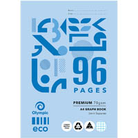 olympic gh596p eco graph book 5mm 70gsm 96 page a4