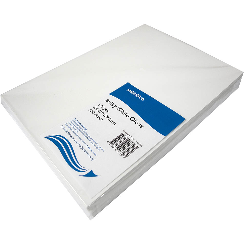Image for INITIATIVE A4 DIGITAL COATED COPY PAPER GLOSS 170GSM WHITE PACK 250 from Coleman's Office National