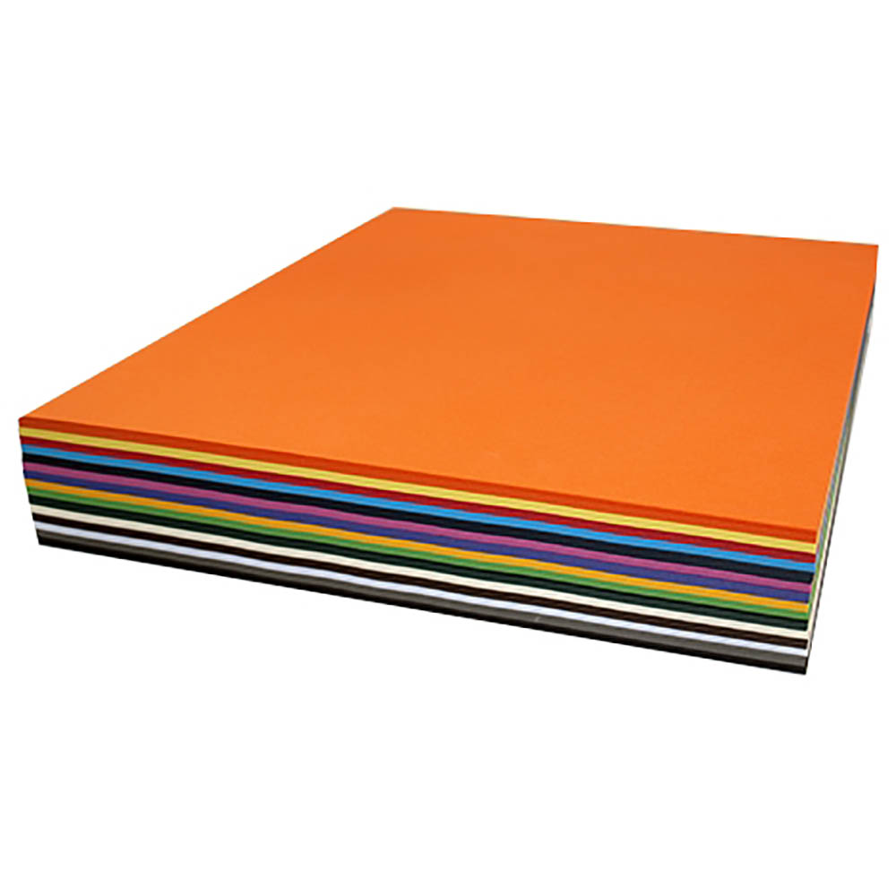 Image for RAINBOW COVER PAPER 125GSM A2 ASSORTED PACK 500 from Aatec Office National
