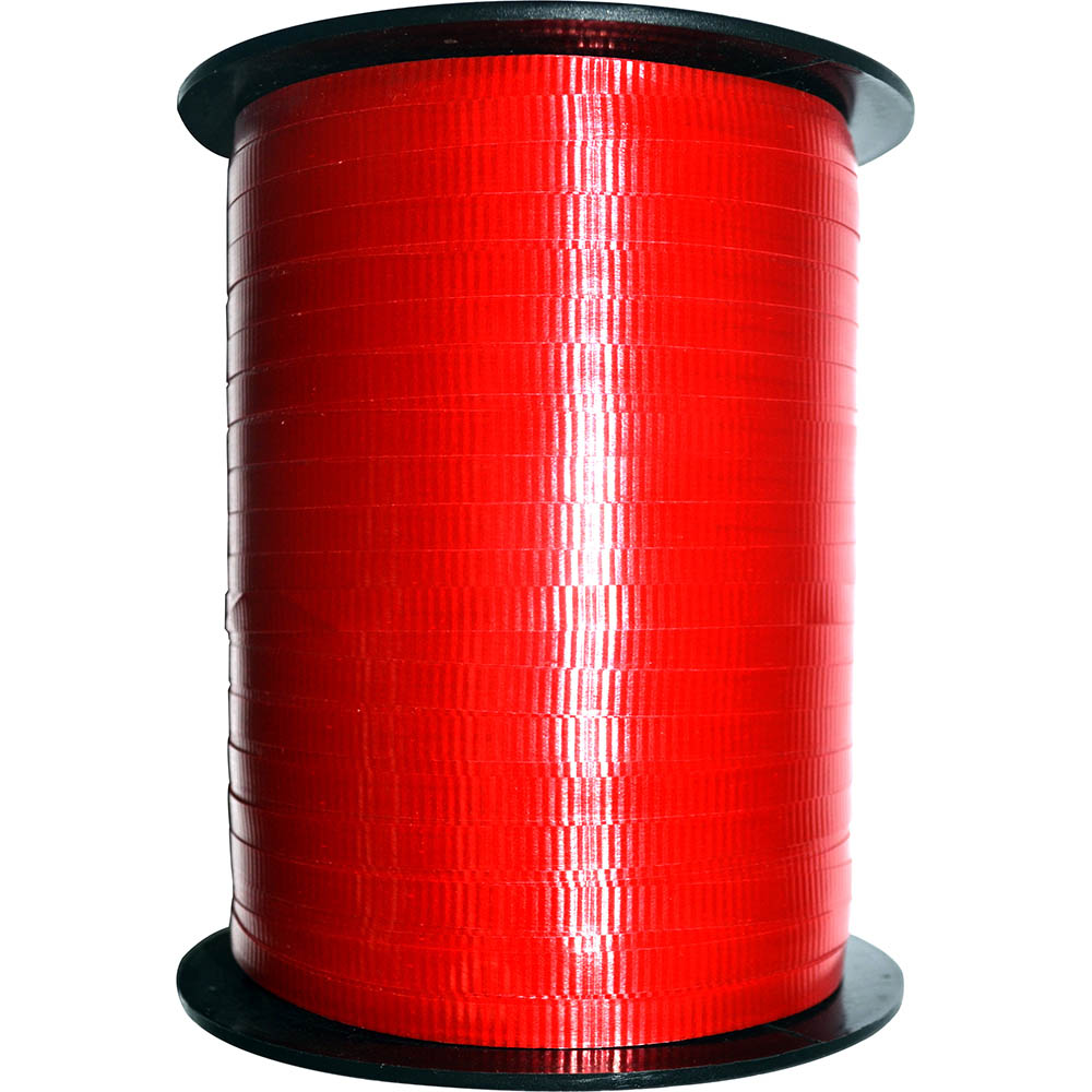 Image for RAINBOW CURLING RIBBON 5MM X 500M RED from C & G Office National