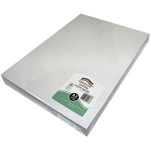 Image for RAINBOW DIGITAL COATED A3 COPY PAPER MATT 120GSM WHITE 250 SHEETS from Officebarn Office National
