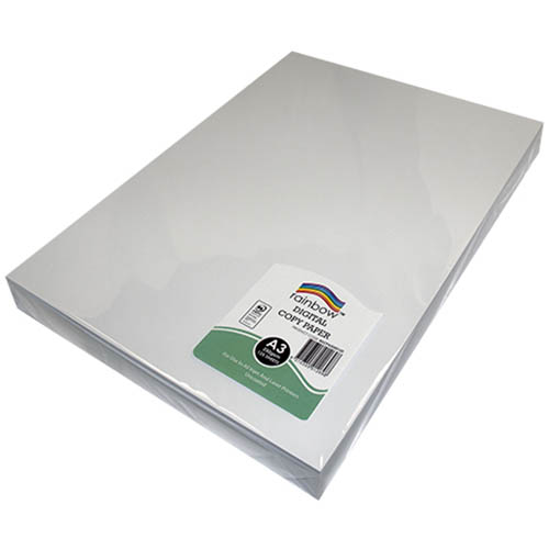 Image for RAINBOW DIGITAL COATED A3 COPY PAPER MATT 250GSM WHITE 125 SHEETS from Angletons Office National
