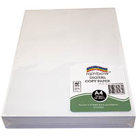 rainbow digital coated a4 copy paper matt 100gsm white 250 sheets