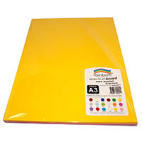 rainbow spectrum board 220gsm a3 assorted warm pack 50