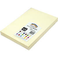 rainbow spectrum board 220gsm a4 cream pack 100