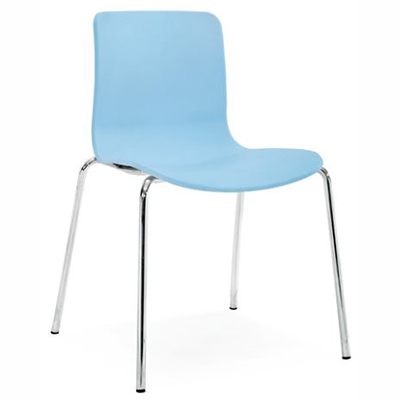 Image for DAL ACTI CHROME 4 LEG CHAIR BLUE from PaperChase Office National