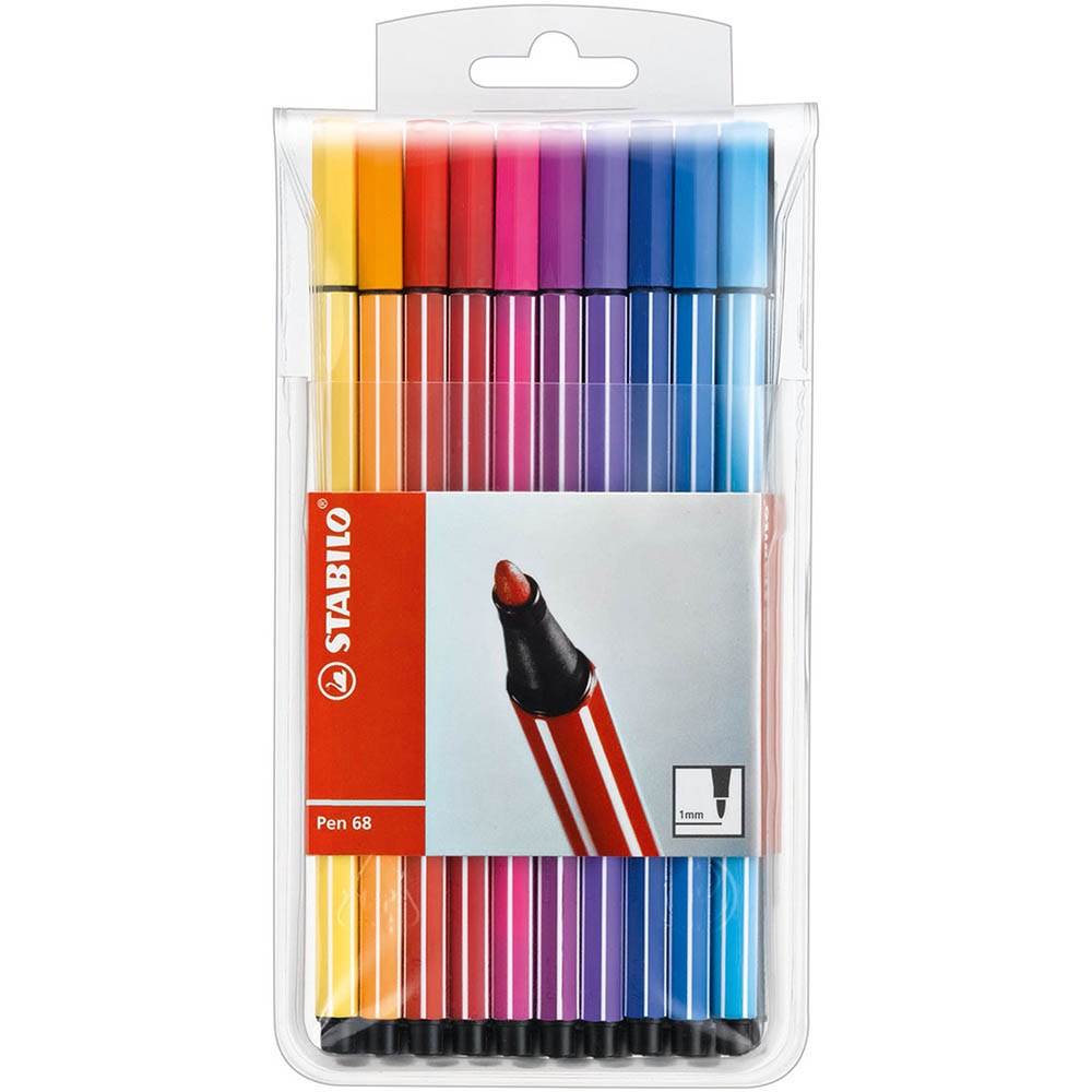 Image for STABILO 68 FIBRE TIP PENS 1.0MM ASSORTED WALLET 20 from OFFICE NATIONAL CANNING VALE