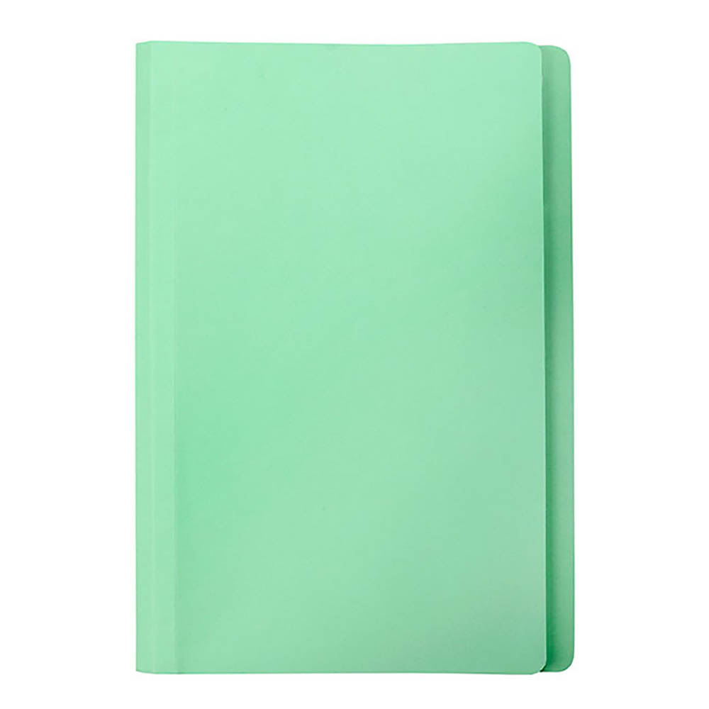 Image for MARBIG MANILLA FOLDER FOOLSCAP LIGHT GREEN BOX 100 from Angletons Office National