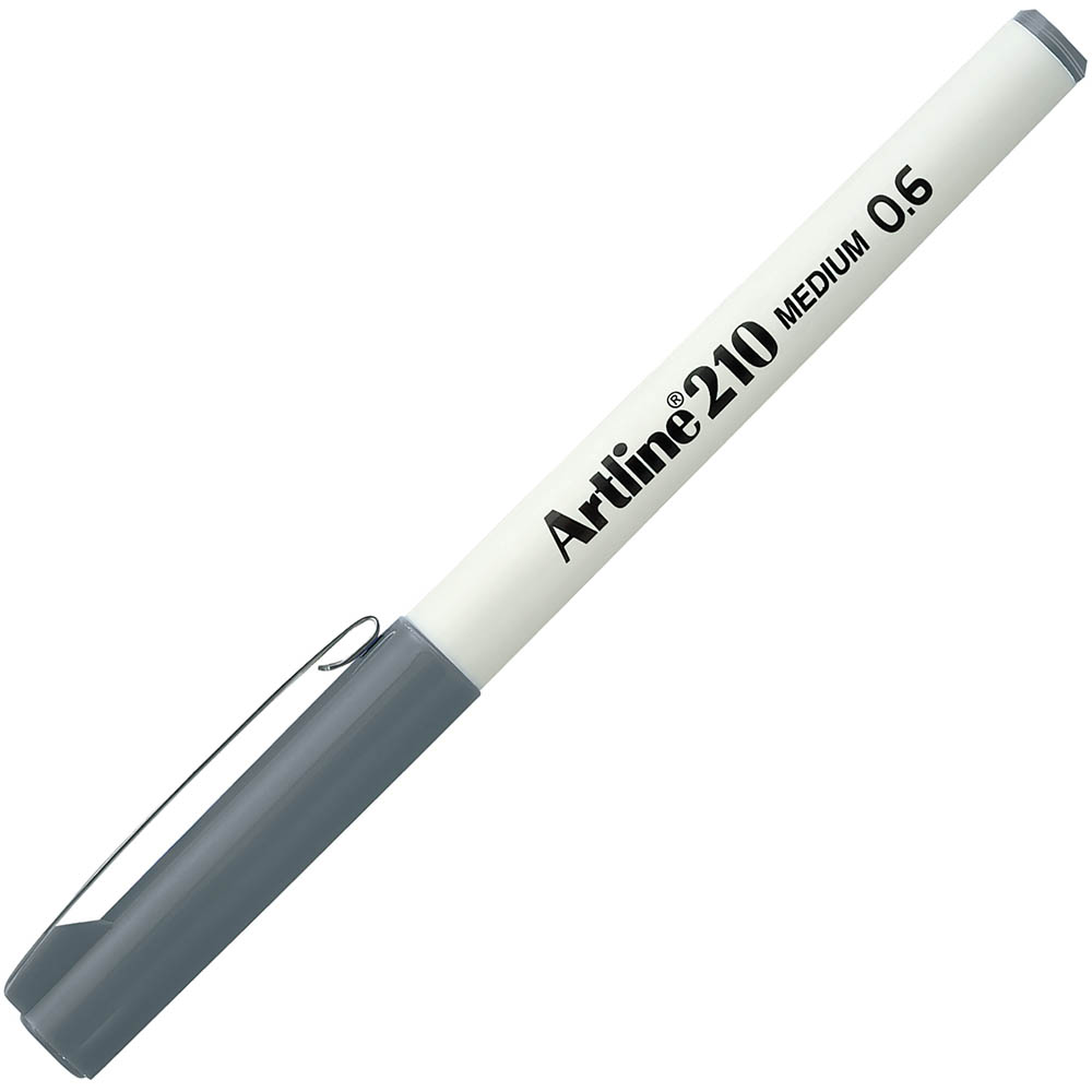 Image for ARTLINE 210 FINELINER PEN 0.6MM GREY from PaperChase Office National