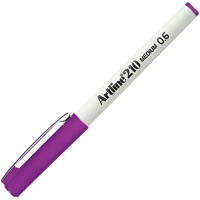 artline 210 fineliner pen 0.6mm magenta