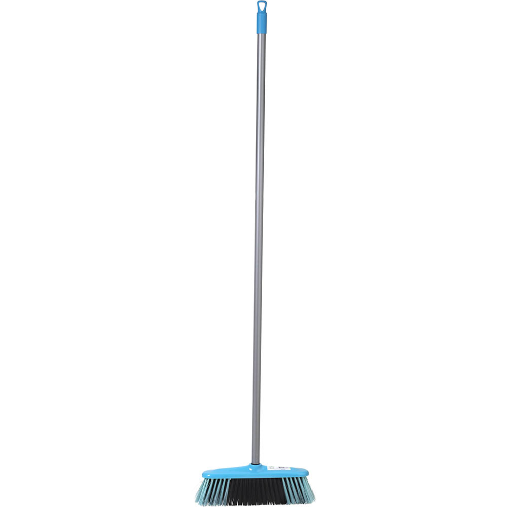 Image for CLEANLINK INDOOR METAL HANDLE BROOM 1200MM BLUE from Aztec Office National