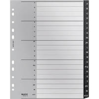 leitz recycled index divider pp a-z tab a4 grey