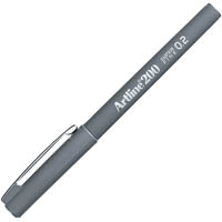 artline 220 fineliner pen 0.2mm grey