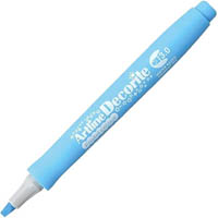 artline decorite pastel marker pen chisel 3.0mm blue