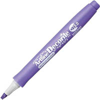 artline decorite metallic marker pen chisel 3.0mm purple