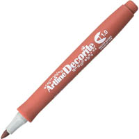 artline decorite standard marker pen bullet 1.0mm brown