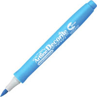 artline decorite metallic marker pen brush blue