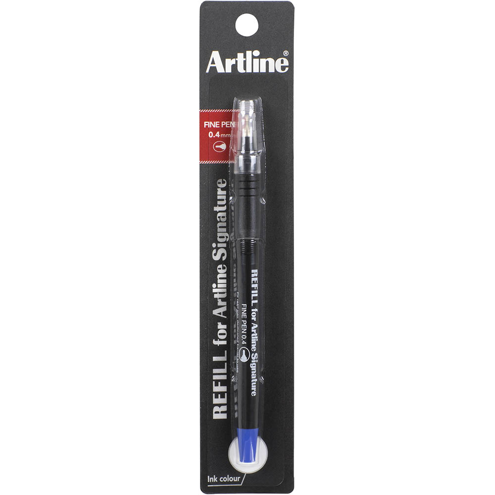 Image for ARTLINE SIGNATURE FINELINER PEN 0.4MM REFILL BLUE from Office National Perth CBD