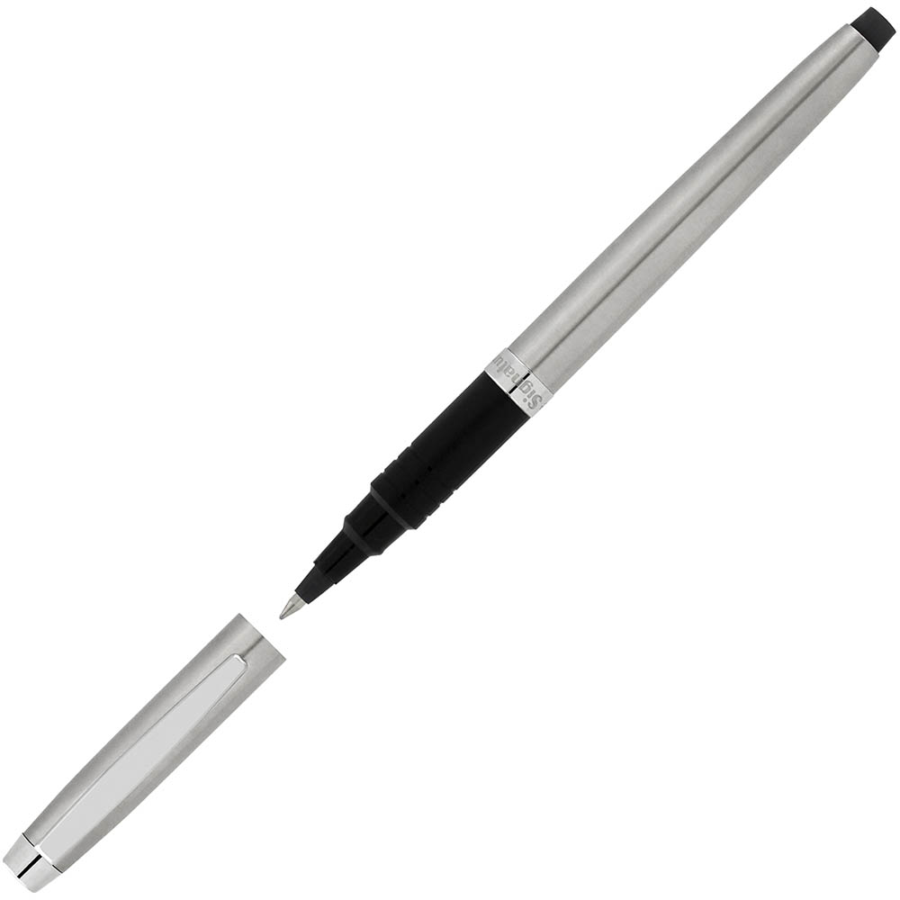 Image for ARTLINE SIGNATURE SILVER ROLLERBALL PEN 0.7MM BLACK from Coffs Coast Office National