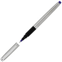 artline signature silver rollerball pen 0.7mm blue