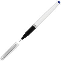 artline signature pearl barrel fineliner pen 0.4mm blue