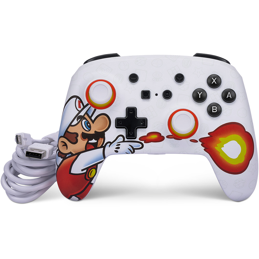 Image for POWERA ENHANCED WIRED CONTROLLER FOR NINTENDO SWITCH FIREBALL MARIO from BACK 2 BASICS & HOWARD WILLIAM OFFICE NATIONAL