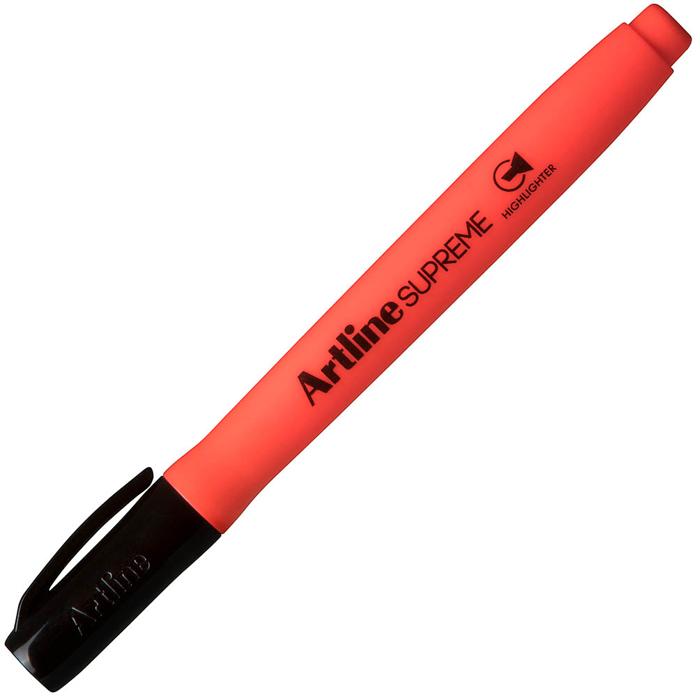 Image for ARTLINE SUPREME ANTIMICROBIAL HIGHLIGHTER CHISEL RED from Darwin Business Machines Office National