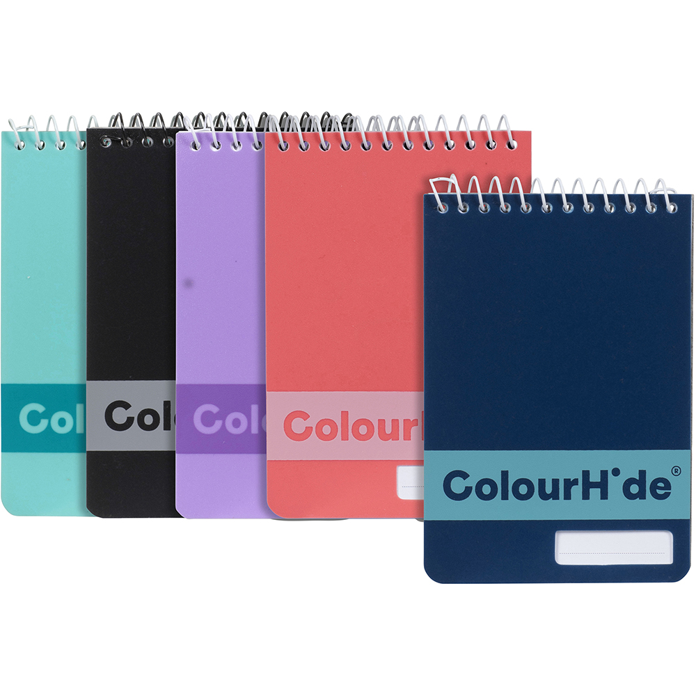 Image for COLOURHIDE MY POCKET NOTEBOOK 96 PAGE 112 X 77MM ASSORTED PACK 5 from OFFICE NATIONAL CANNING VALE